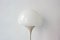 Lámpara de pie Mushroom de vidrio opalino, años 70, Imagen 3