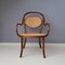 Fauteuil d'Allaitement en Bois Courbé et Rotin, 1930s 2