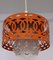 Ceiling Lamp with Clear Glass Shade, 1970s, Image 1