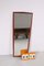 Large Vintage Danish Elongated Teak Mirror 4