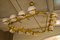 Murano Triangular Brass and Glass Chandelier, 1970s, Image 4