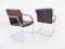 Brown Leather Armchairs by Rudolf Glatzel for Walter Knoll / Wilhelm Knoll, 1980s, Set of 2 3