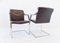Brown Leather Armchairs by Rudolf Glatzel for Walter Knoll / Wilhelm Knoll, 1980s, Set of 2, Image 5