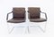 Brown Leather Armchairs by Rudolf Glatzel for Walter Knoll / Wilhelm Knoll, 1980s, Set of 2 19