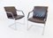 Brown Leather Armchairs by Rudolf Glatzel for Walter Knoll / Wilhelm Knoll, 1980s, Set of 2 2