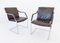 Fauteuils en Cuir Marron par Rudolf Glatzel pour Walter Knoll / Wilhelm Knoll, 1980s, Set de 2 2