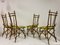 Italian Bamboo Dining Chairs, 1970s, Set of 4, Image 4
