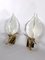 Italian Gilt and Murano Glass Sconces by Franco Luce, 1970s, Set of 2 3
