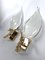 Italian Gilt and Murano Glass Sconces by Franco Luce, 1970s, Set of 2, Image 11