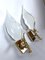 Italian Gilt and Murano Glass Sconces by Franco Luce, 1970s, Set of 2 9