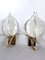 Italian Gilt and Murano Glass Sconces by Franco Luce, 1970s, Set of 2 7