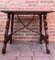 Spanish Side Table in Chestnut with Carved Lyre Legs, 18th-Century, Image 2