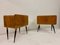 Italian Sunburst Rosewood Nightstands, 1950s, Set of 2, Image 5