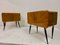 Italian Sunburst Rosewood Nightstands, 1950s, Set of 2, Image 2