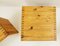 Solid Pine Wood Side Tables by Ate Van Apeldoorn for Houtwerk Hattem, 1980s, Set of 3 5