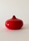 Belgische Rote Keramik Vase von Lampeco Antonio, 1960er 4