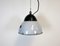 Vintage Grey Enamelled Hanging Lamp, 1930s 1