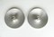Mid-Century Wall or Ceiling Flush Lights from Staff, Set of 2 3