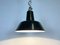 Lampada da soffitto industriale vintage nera, anni '30, Immagine 10