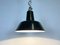Lámpara de techo industrial vintage en negro, años 30, Imagen 10