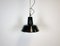 Vintage Black Industrial Ceiling Lamp, 1930s, Image 1