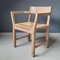 Pine Dining Chairs with Paper Cord Seats by Tage Poulsen for Gramrode, Set of 4, 1970s 5