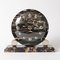 Art Deco French Black Marble Clock, 1930s 3