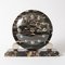 Art Deco French Black Marble Clock, 1930s, Image 3