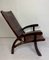 Mid-Century Modern Ecuadorian Wood and Leather Folding Chair by Angel Pazmino for Furniture Style, Image 4