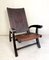 Mid-Century Modern Ecuadorian Wood and Leather Folding Chair by Angel Pazmino for Furniture Style, Image 2