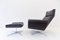 Siesta 62 Black Leather Lounge Chair and Ottoman by Brule for Kaufeld, 1960s, Set of 2 24