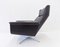 Siesta 62 Black Leather Lounge Chair and Ottoman by Brule for Kaufeld, 1960s, Set of 2 16