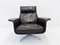 Siesta 62 Black Leather Lounge Chair and Ottoman by Brule for Kaufeld, 1960s, Set of 2 19