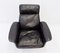 Siesta 62 Black Leather Lounge Chair and Ottoman by Brule for Kaufeld, 1960s, Set of 2 7