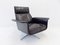 Siesta 62 Black Leather Lounge Chair and Ottoman by Brule for Kaufeld, 1960s, Set of 2 12