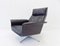 Siesta 62 Black Leather Lounge Chair and Ottoman by Brule for Kaufeld, 1960s, Set of 2, Image 17