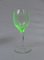 Copas de vino modernistas modernistas de vidrio de uranio. Juego de 8, Imagen 15