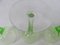 Hand Blown Art Nouveau Uranium Glass Wine Glasses, Set of 8, Image 14