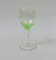 Hand Blown Art Nouveau Uranium Glass Wine Glasses, Set of 8 5