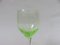 Hand Blown Art Nouveau Uranium Glass Wine Glasses, Set of 8 7