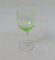 Hand Blown Art Nouveau Uranium Glass Wine Glasses, Set of 8 6