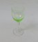 Hand Blown Art Nouveau Uranium Glass Wine Glasses, Set of 8, Image 6