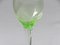 Hand Blown Art Nouveau Uranium Glass Wine Glasses, Set of 8 9