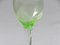 Hand Blown Art Nouveau Uranium Glass Wine Glasses, Set of 8, Image 9