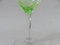 Hand Blown Art Nouveau Uranium Glass Wine Glasses, Set of 8 11