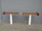 Vintage Scandinavian Teak and Oak Shelves, Set of 2, Image 8