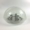 Große Vintage Mushroom Deckenlampe aus Sideglas von Doria Leuchten 1