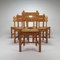 Oak and Straw Dining Chairs, 1950s, Set of 6, Image 4