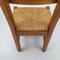 Oak and Straw Dining Chairs, 1950s, Set of 6 5