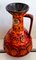 Vaso in ceramica arancione di Bay Keramik, anni '70, Immagine 1